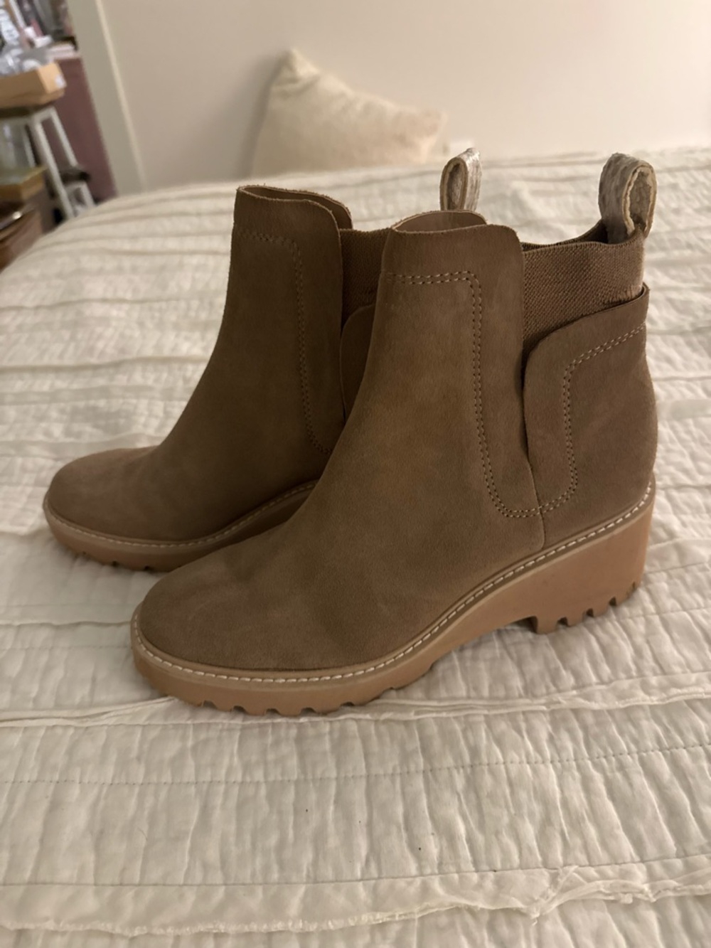 Women’s Tan Suede Ankle Boots